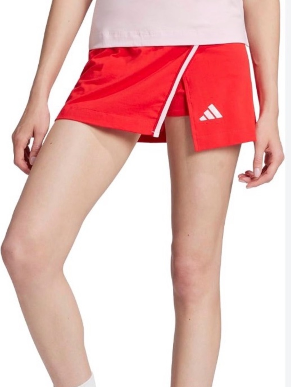 Women's Adidas Essentials Color-Pop Cotton Skort - XLarge / Pure Ruby